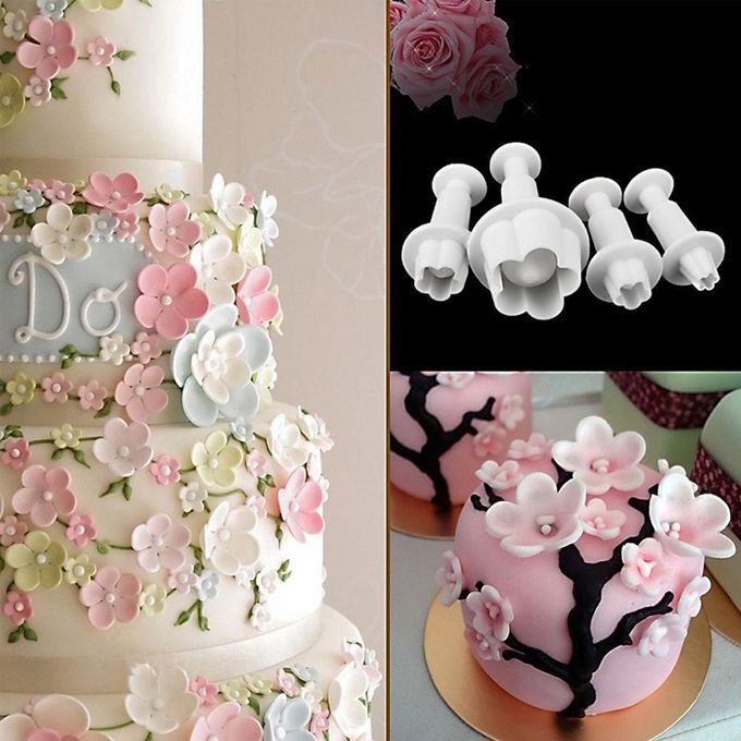 68pcs Cake Mold Set Plunger Fondant Cutter Cakes Biscute