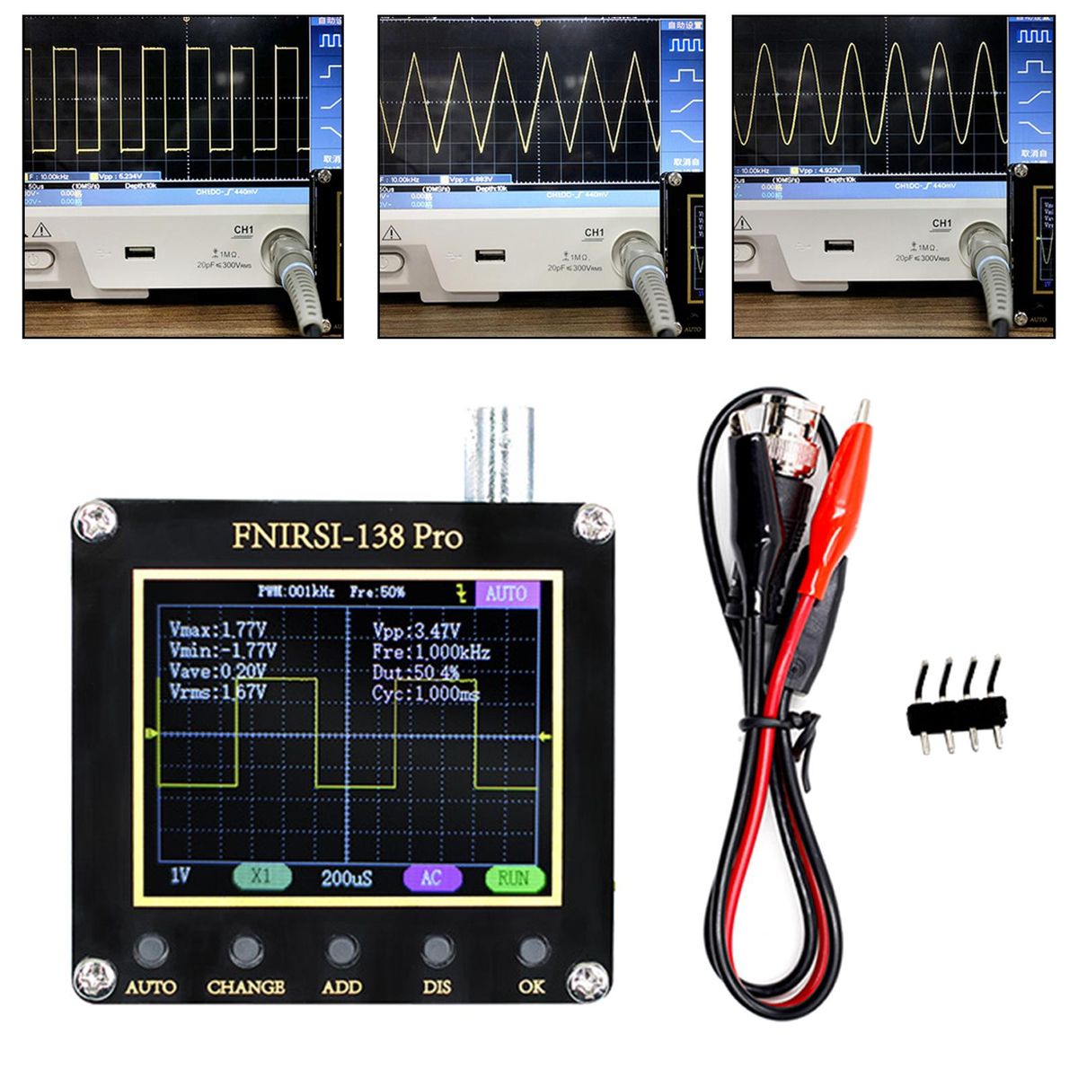 Handheld Digital Oscilloscope 2.4 Inch 320x240 No Battery And Probe