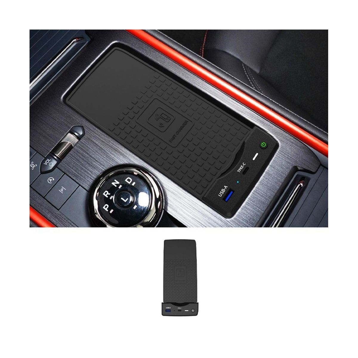 15W Car Wireless Charger for Mondeo 2022 2023 Fast Charger Wireless Phone Charger Charging Plate Pad