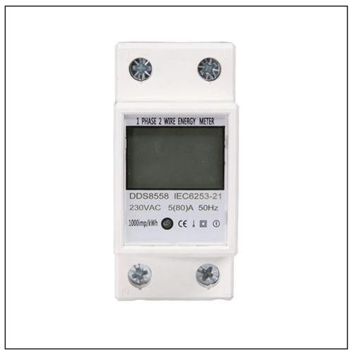 Din Rail KWh Meter 1 Phase 2 Wire LCD Digital