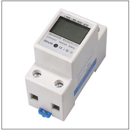 Din Rail KWh Meter 1 Phase 2 Wire LCD Digital
