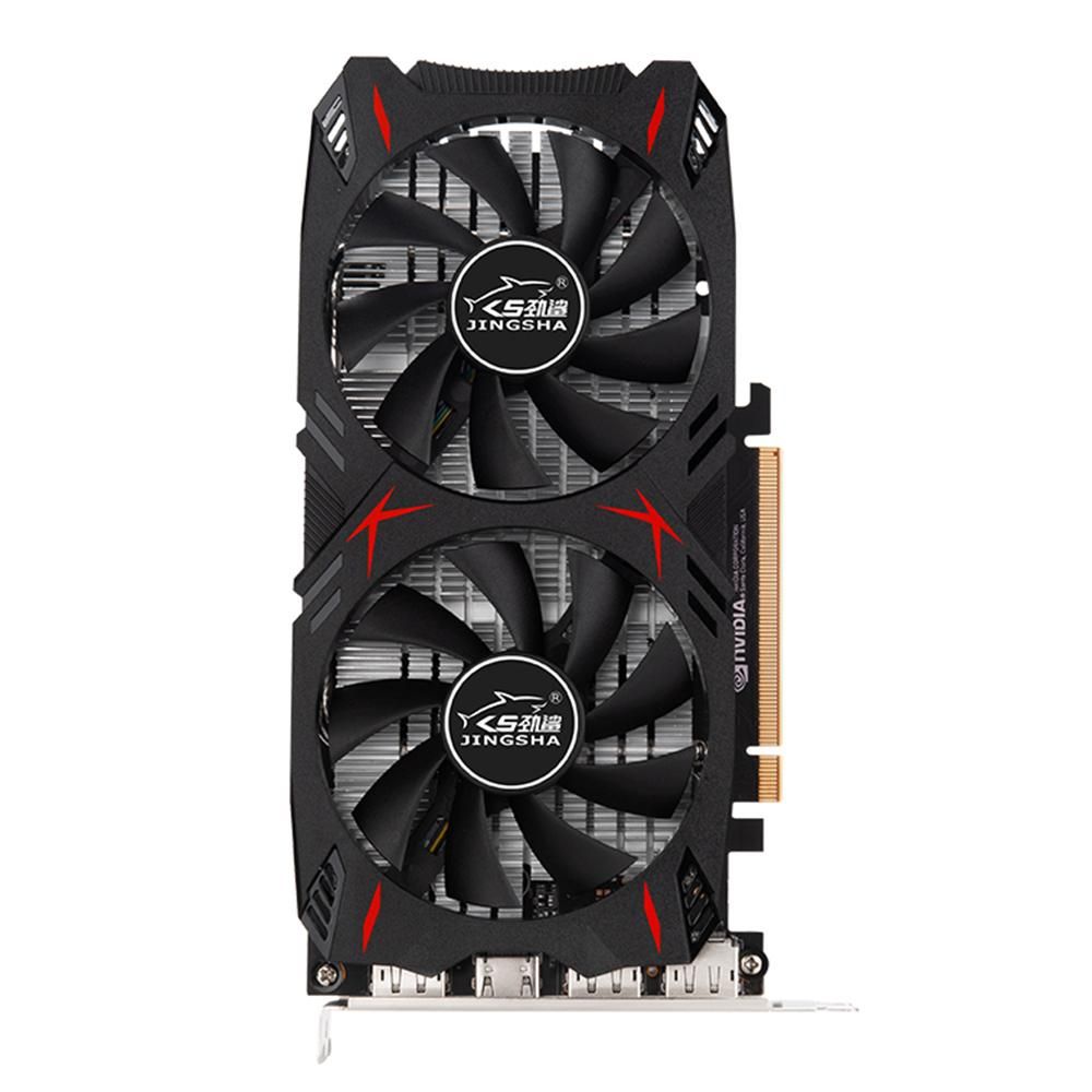 JINGSHA GTX1060 6GB Gaming Graphics Card 1506MHz/2002MHz 6GB/GDDR5/192bit Memory Dual Cooling Fans Design 3*DP+HD Output Ports