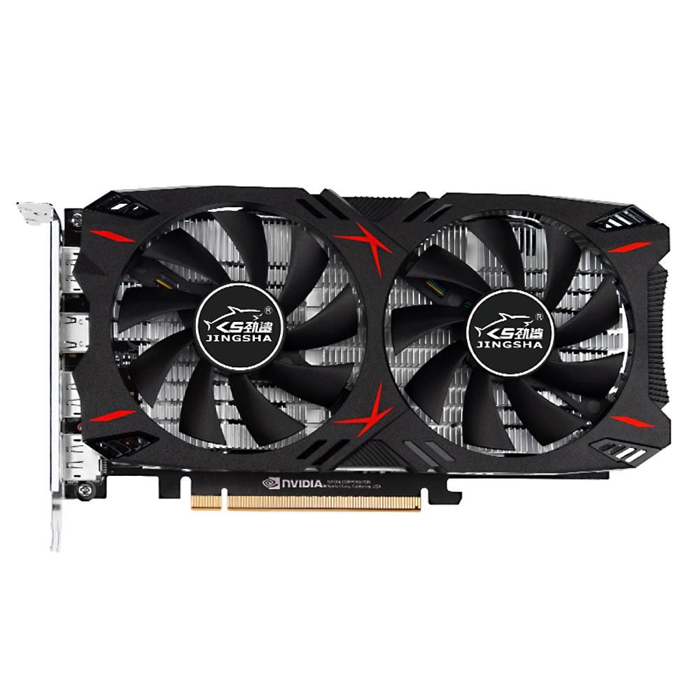 JINGSHA GTX1060 6GB Gaming Graphics Card 1506MHz/2002MHz 6GB/GDDR5/192bit Memory Dual Cooling Fans Design 3*DP+HD Output Ports