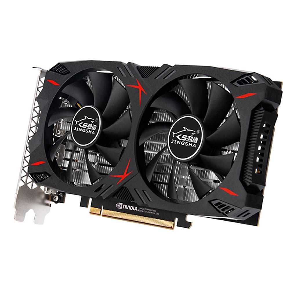 JINGSHA GTX1060 6GB Gaming Graphics Card 1506MHz/2002MHz 6GB/GDDR5/192bit Memory Dual Cooling Fans Design 3*DP+HD Output Ports