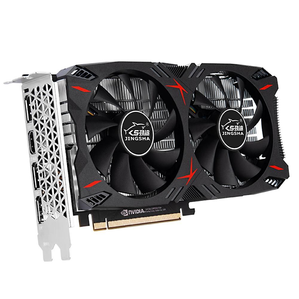 JINGSHA GTX1060 6GB Gaming Graphics Card 1506MHz/2002MHz 6GB/GDDR5/192bit Memory Dual Cooling Fans Design 3*DP+HD Output Ports