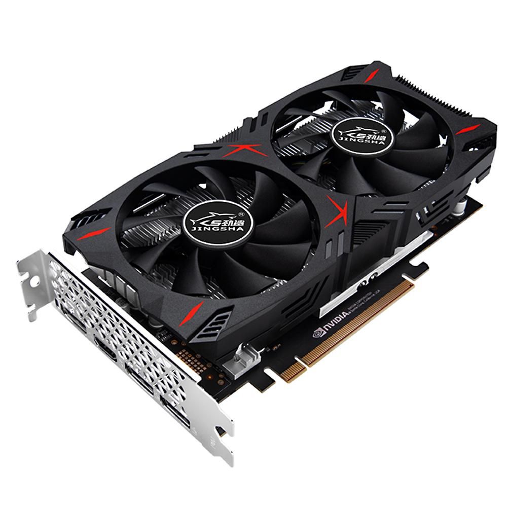 JINGSHA GTX1060 6GB Gaming Graphics Card 1506MHz/2002MHz 6GB/GDDR5/192bit Memory Dual Cooling Fans Design 3*DP+HD Output Ports