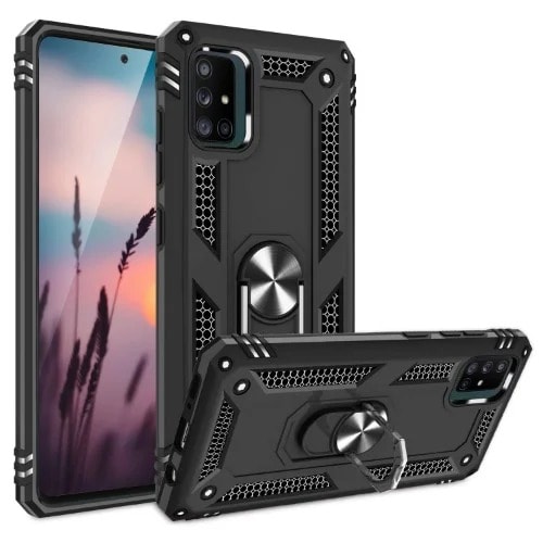 Armor Back Case For Samsung Galaxy A71 - Black