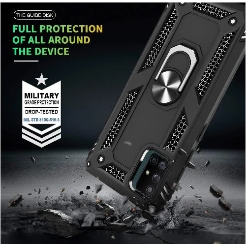 Armor Back Case For Samsung Galaxy A71 - Black