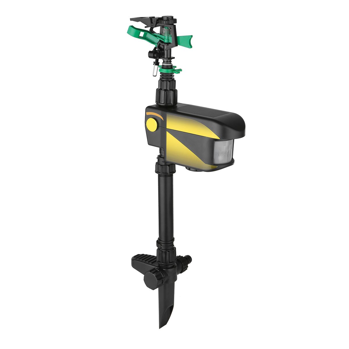 Solar  Motion-Activated Sprinkler Animal Repeller With 3
