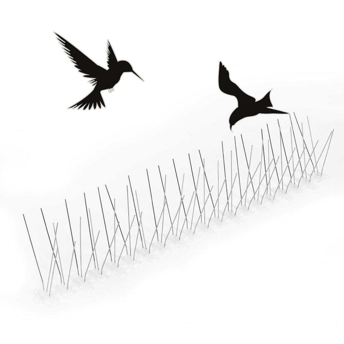 50cm(19.6") Stainless Steel Anti Bird Spike Pigeon Repellent Pest Control Garden Orchard Fence