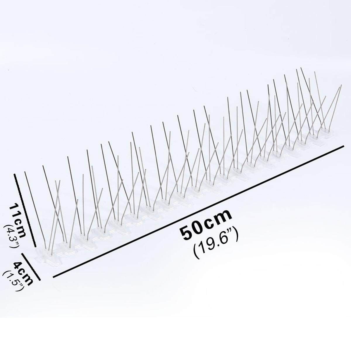 50cm(19.6") Stainless Steel Anti Bird Spike Pigeon Repellent Pest Control Garden Orchard Fence