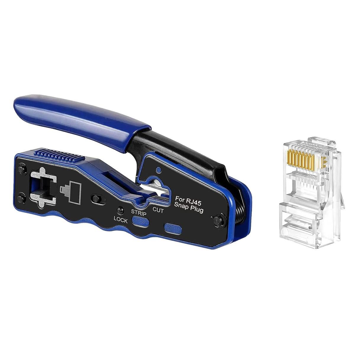 100Pcs Cat6 / Cat5E RJ45 Pass Through Connector Bundle with