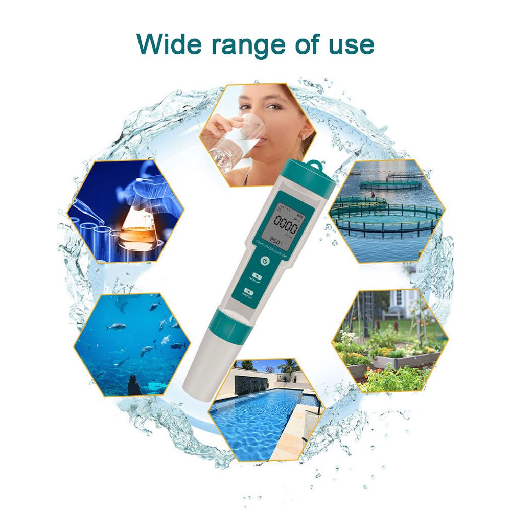 Multifunctional Digital 7 In 1 Water Quality Tester