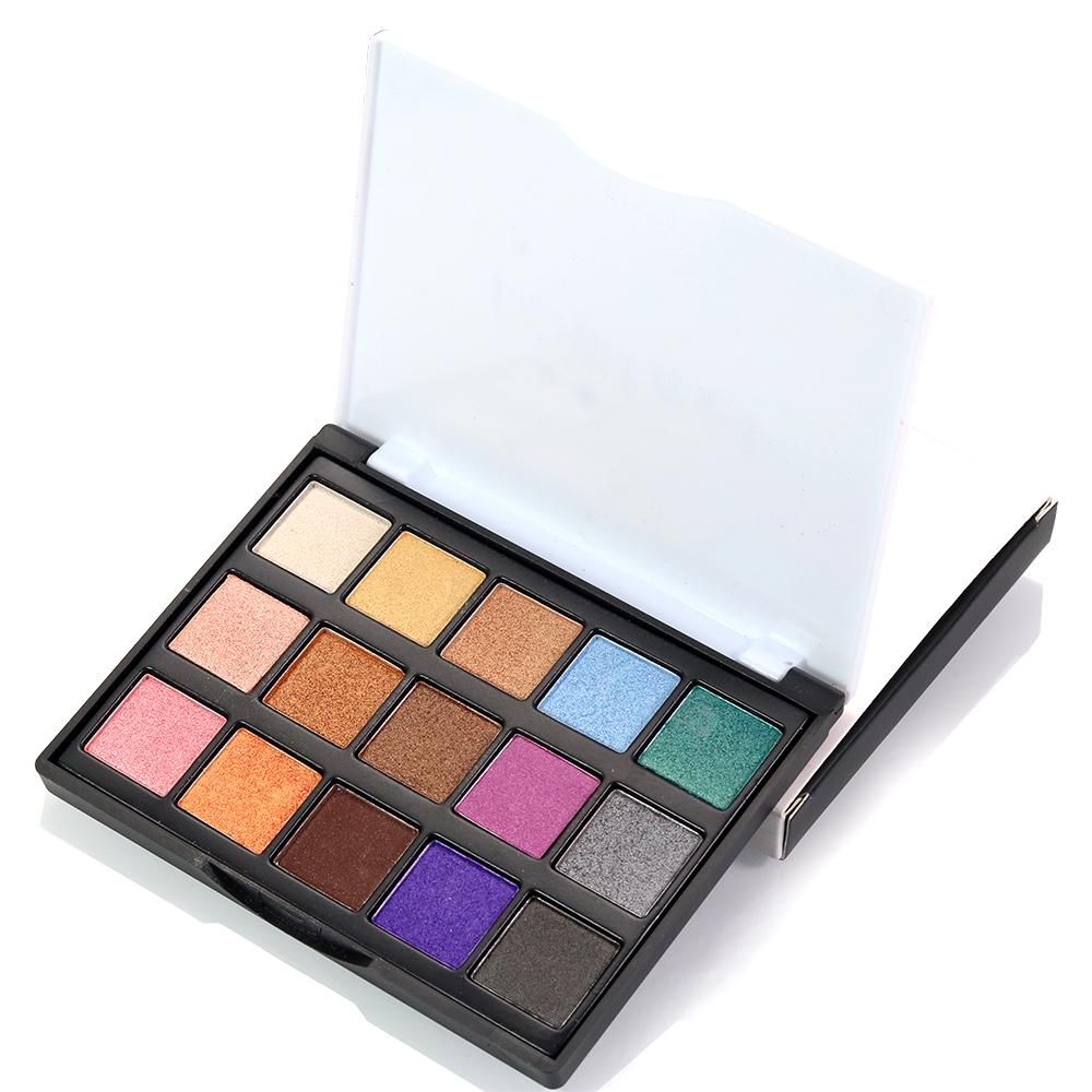 Popfeel 15 Color Pearlescent Eye Shadow  Natural Easy Wearing Shimmer Waterproof  Cosmetic Charming Fairy Colorful Glitter Highlight Makeup Accessories