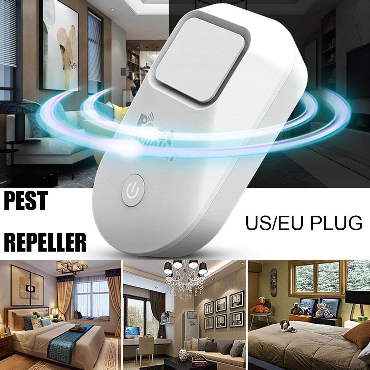 Electronic Ultrasonic Mouse Killer Pest Cockroach Traps Mosquito US/EU/UK English Rules