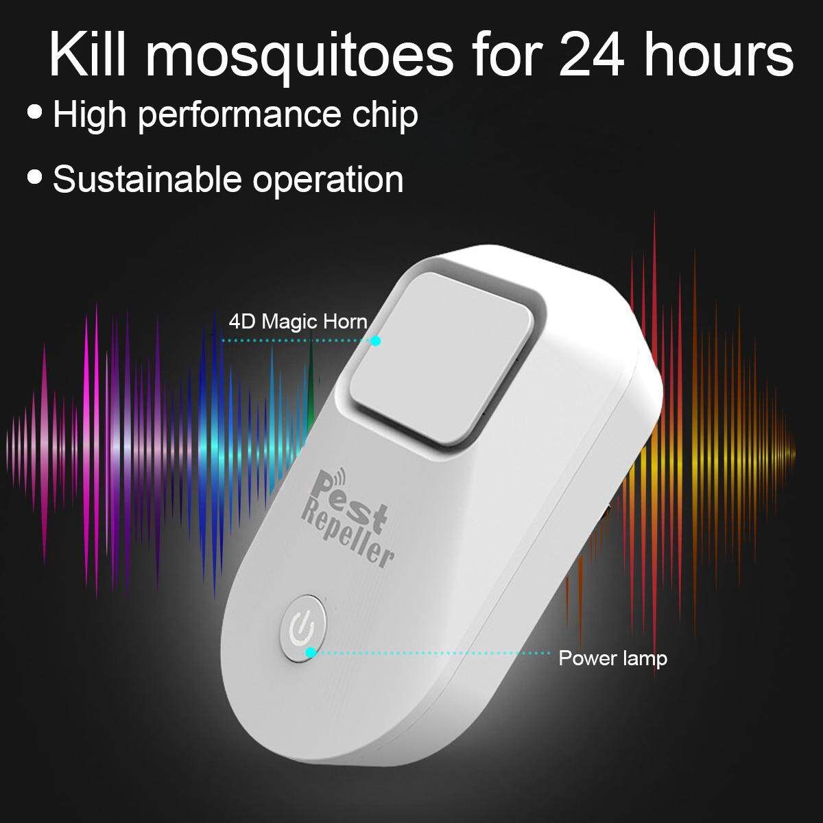 Electronic Ultrasonic Mouse Killer Pest Cockroach Traps Mosquito US/EU/UK English Rules