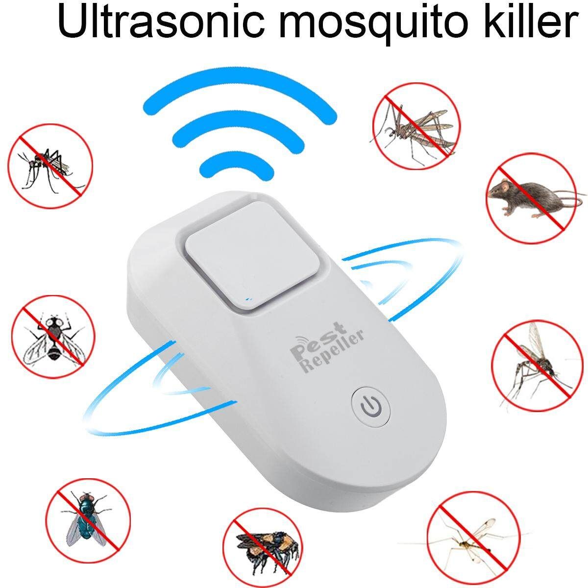Electronic Ultrasonic Mouse Killer Pest Cockroach Traps Mosquito US/EU/UK English Rules