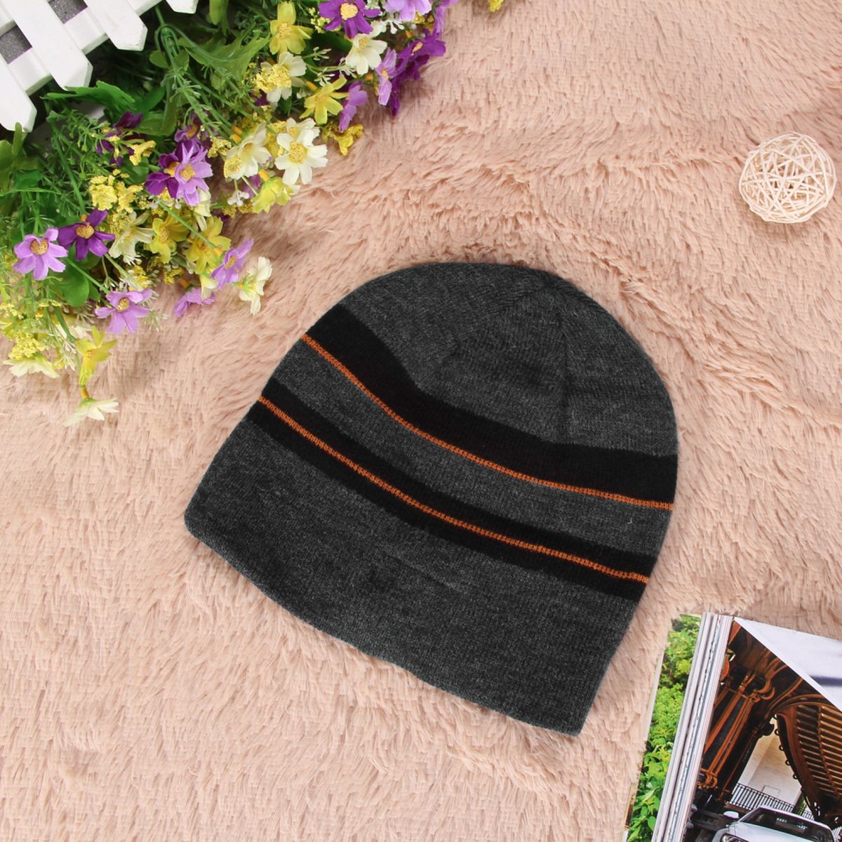 Warm Beanie Hat Wireless Bluetooth Headphone (Black) BDZ