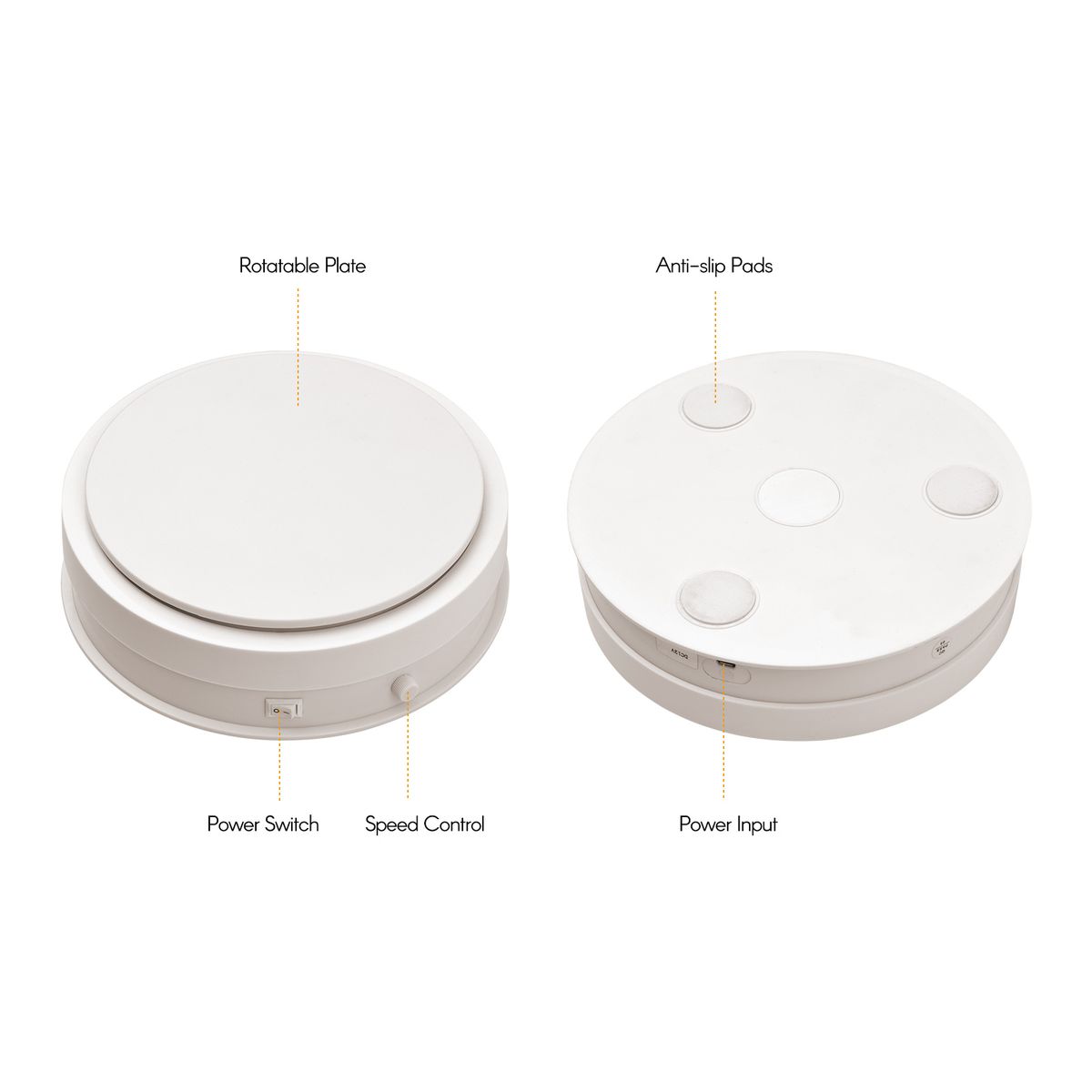 8-inch 360 Degree Photography Display Turntable Motorized
