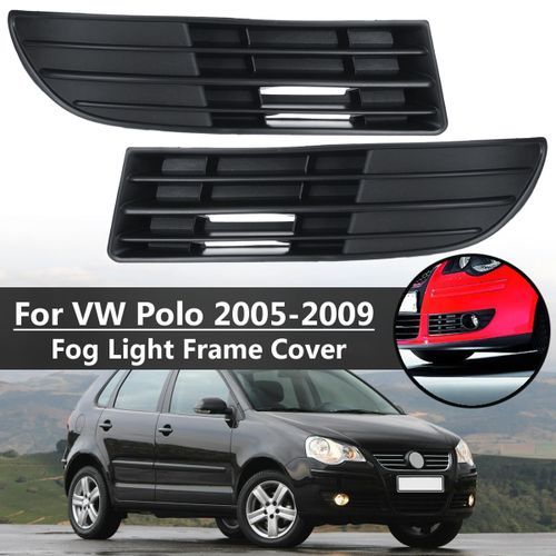 Pair Front B Fog Light Lamps Frame Cover Trim For VW Polo 20