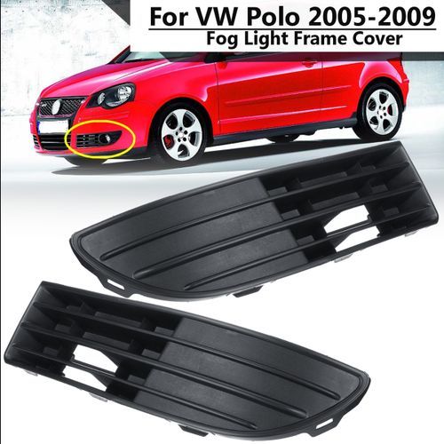 Pair Front B Fog Light Lamps Frame Cover Trim For VW Polo 20