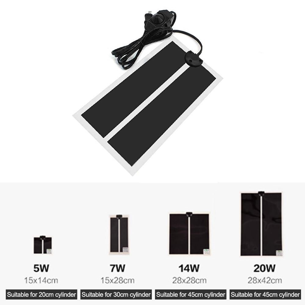 Reptile Pet Heating Pad Mat Bed  220V PTC Heating Pet Under Tank Warmer Mat Electric Heater Mat with Temperature Controller EU Plug
