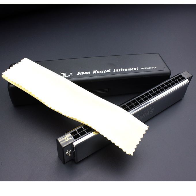 Swan Tremolo Harmonica Mouth Organ Key Of D 24 Double Holes