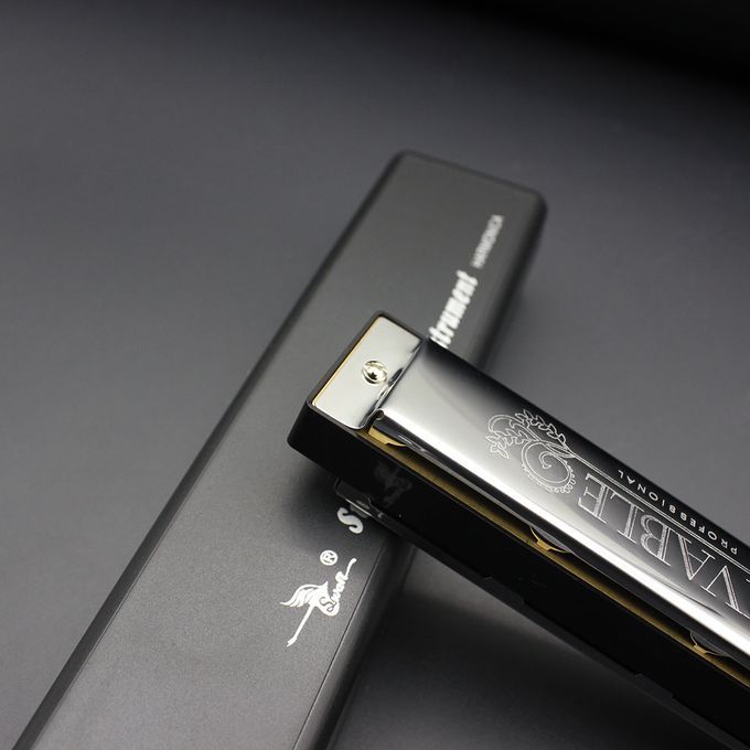 Swan Tremolo Harmonica Mouth Organ Key Of D 24 Double Holes