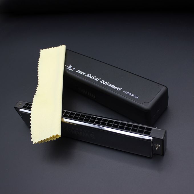 Swan Tremolo Harmonica Mouth Organ Key Of D 24 Double Holes
