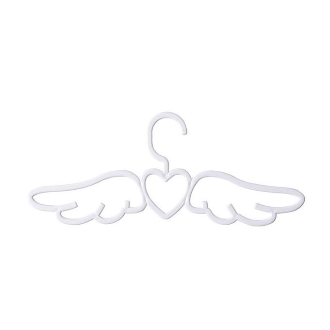 Household  Lothes Ra K Adult Multifun Tional Love Wings Hanger Beautiful An   Lothes Plasti  Hanger-white