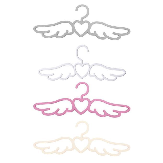Household  Lothes Ra K Adult Multifun Tional Love Wings Hanger Beautiful An   Lothes Plasti  Hanger-white