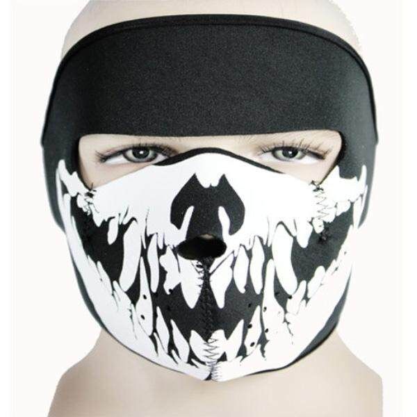 Spike Skull Wind And Dust Protection Mouth Guard CS Face Black