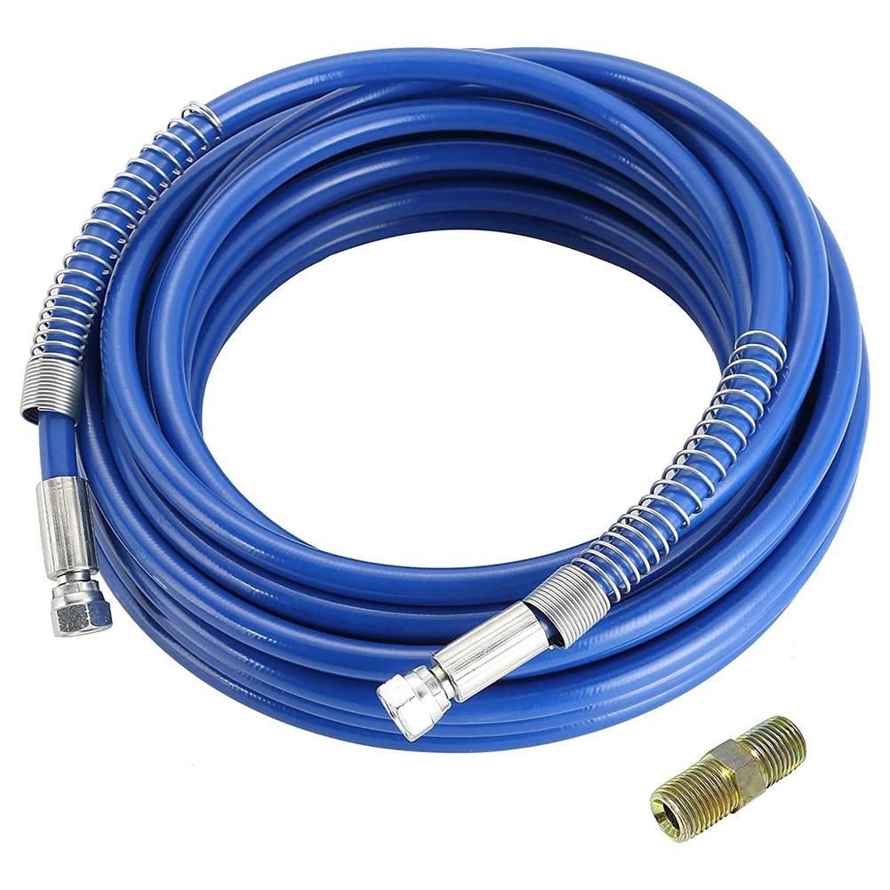14Inch Airless Paint Spray Hose High Pressure Universal Paint Sprayer Flexible Fiber Tube 3300 25FT Blue