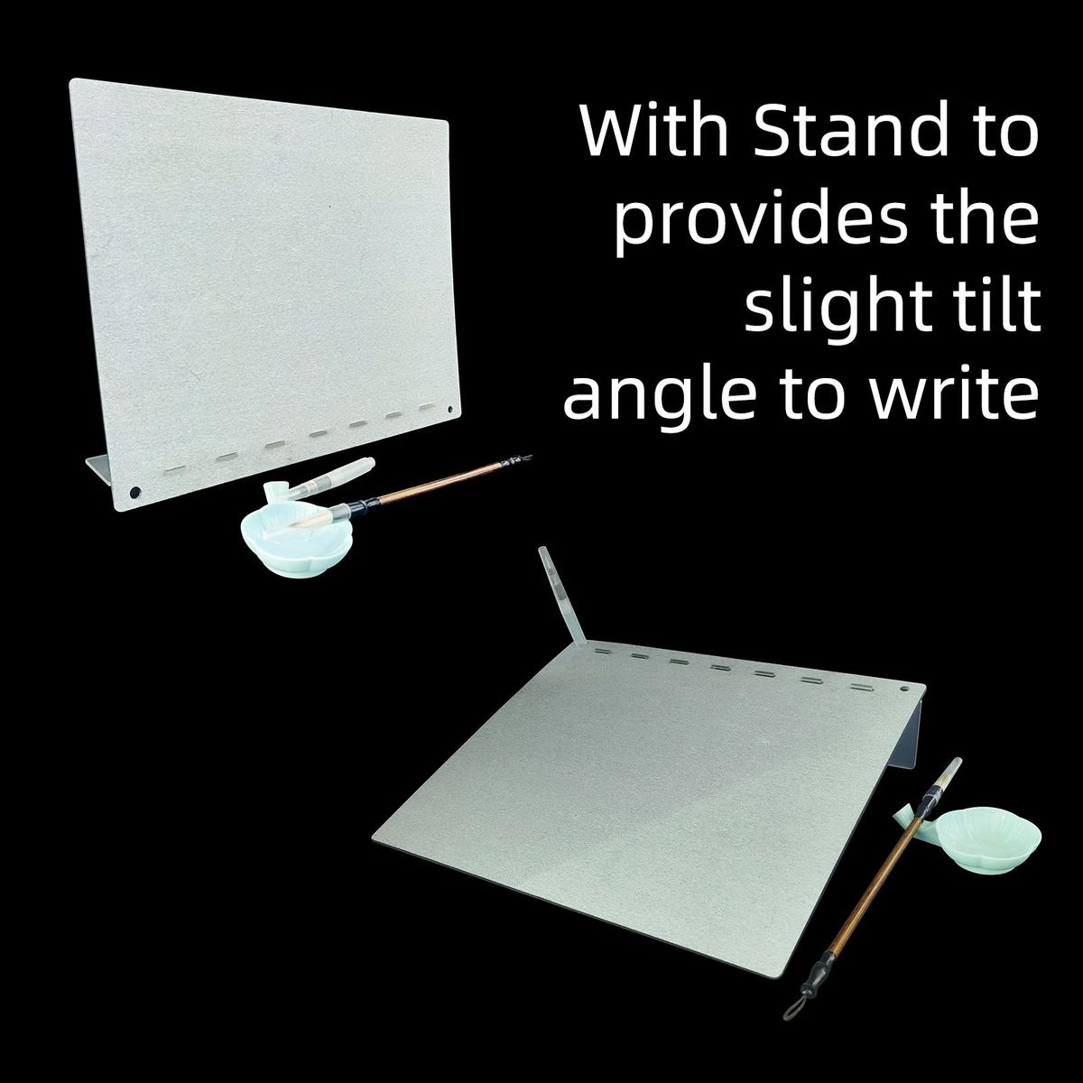 Reusable Water Drawing Board Buddha Writing Painting for Meditation Release Pressure Relaxation with Water   Brush & Stand Artist Supplies Board Reusable and Repeatable Gifts for Women or Men Kids 40x30cm/16x12in