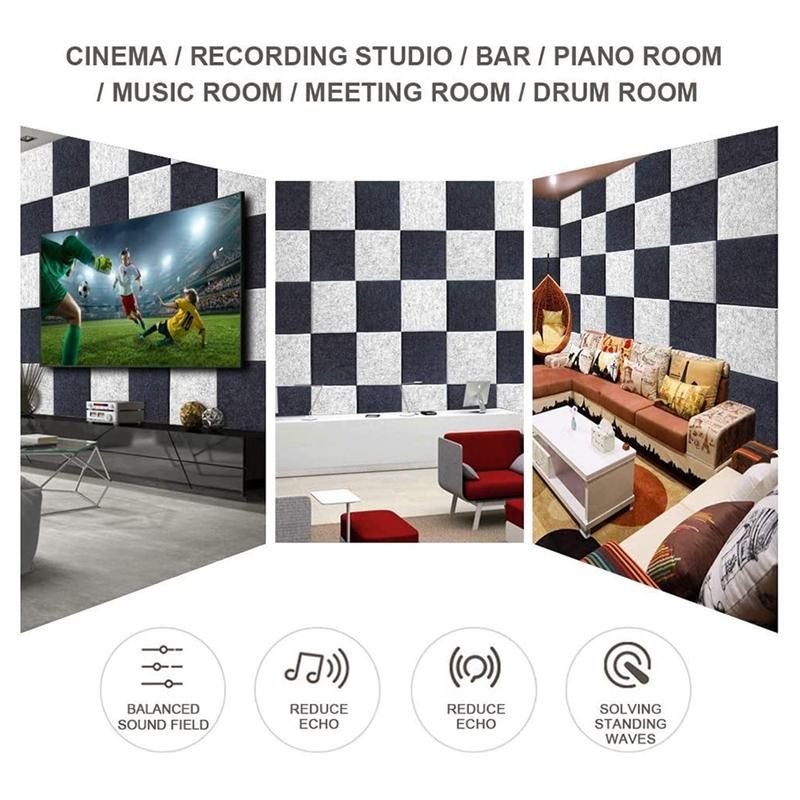 12 Pcs Acoustic Foam Panels,Acoustic Treatment Used & Office