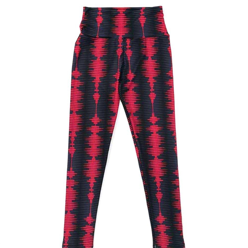Red And Black Digital Printing Hip High Waist Leggings