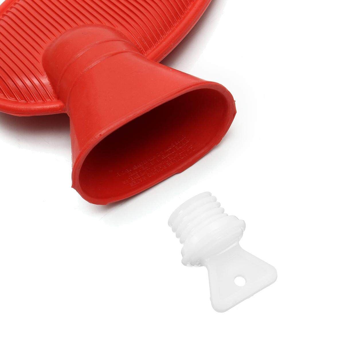 New Speciality Hot Water Bottle RED Rubber Bag Hot Cold Therapy U-Shape Neck