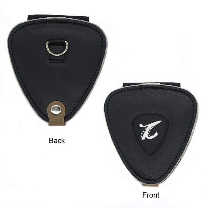 PU Leather Guitar Picks Holder Case Bag Large Capacity With