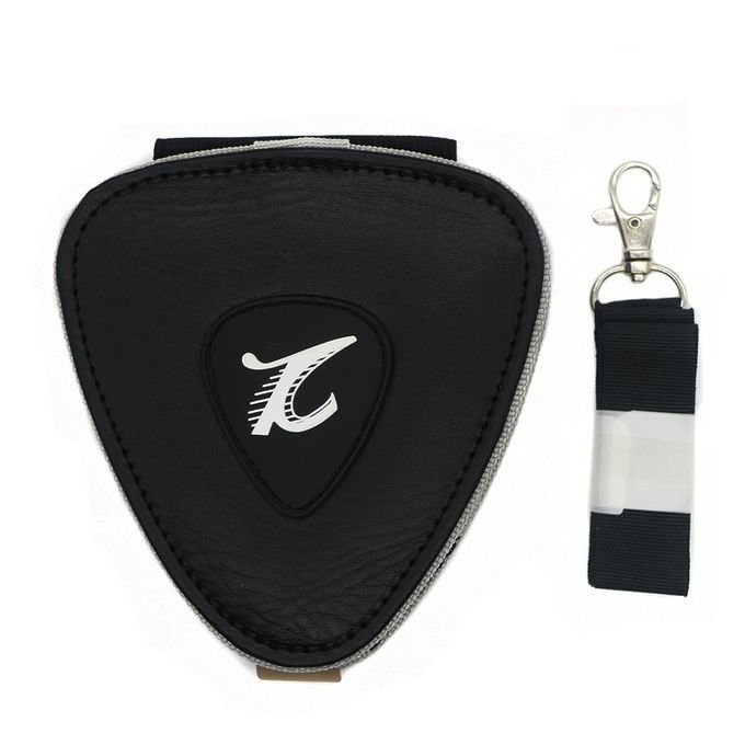 PU Leather Guitar Picks Holder Case Bag Large Capacity With