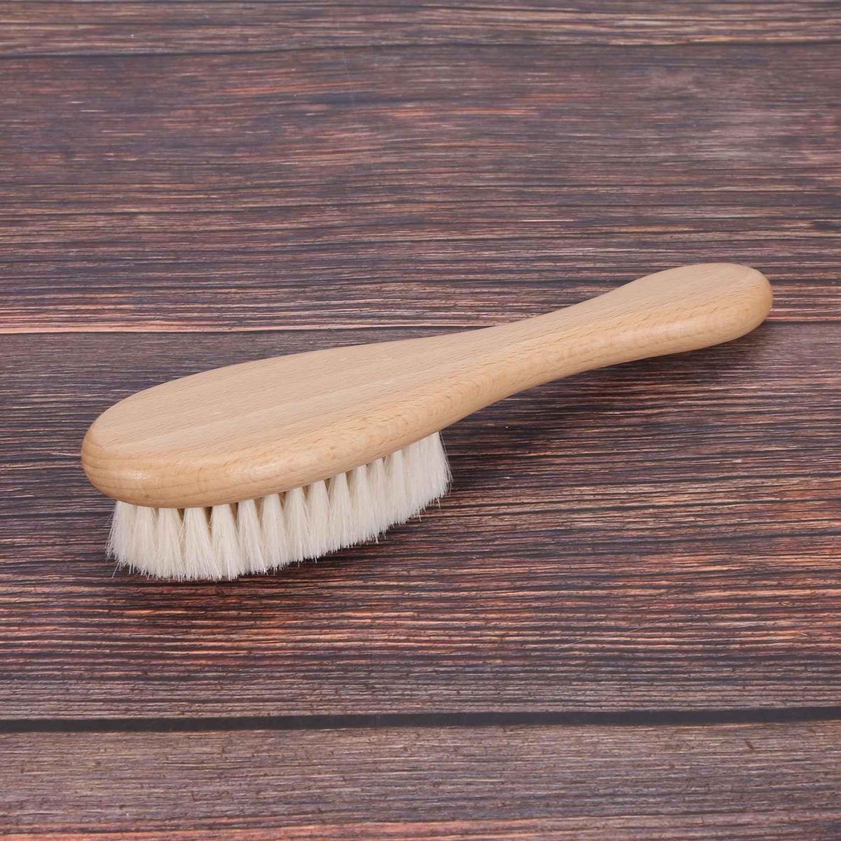 Wooden Handle Hairdressing Soft Fiber Brush Barber Neck