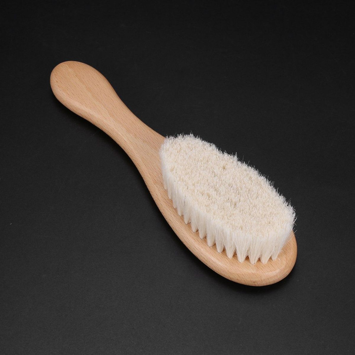Wooden Handle Hairdressing Soft Fiber Brush Barber Neck