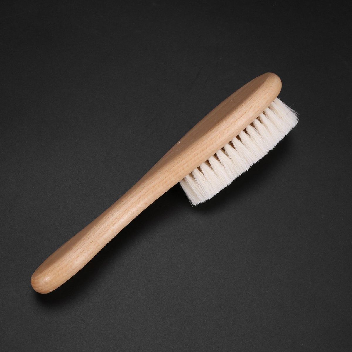 Wooden Handle Hairdressing Soft Fiber Brush Barber Neck