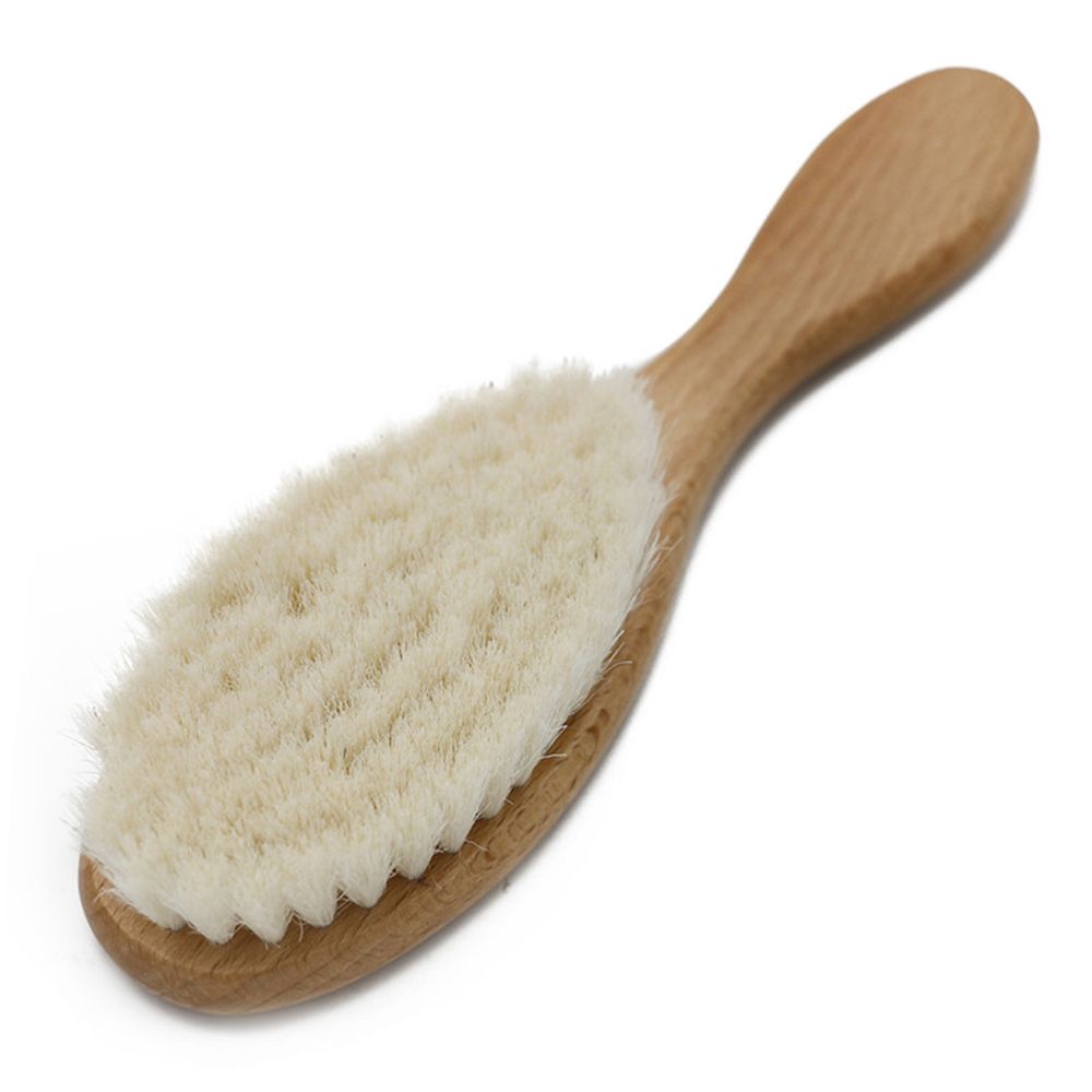 Wooden Baby Hair Brush For Newborns Infant Hair Comb Soft