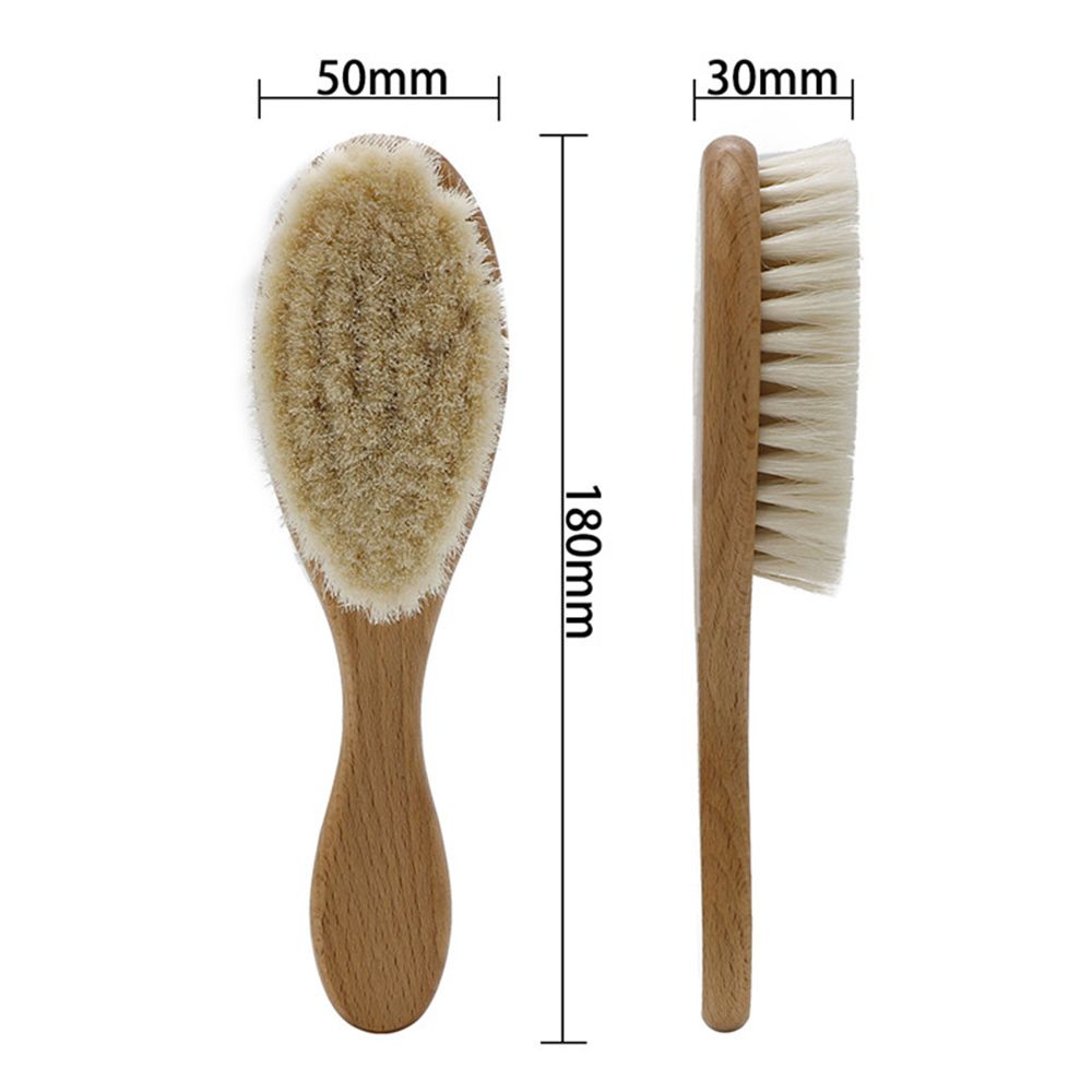 Wooden Baby Hair Brush For Newborns Infant Hair Comb Soft