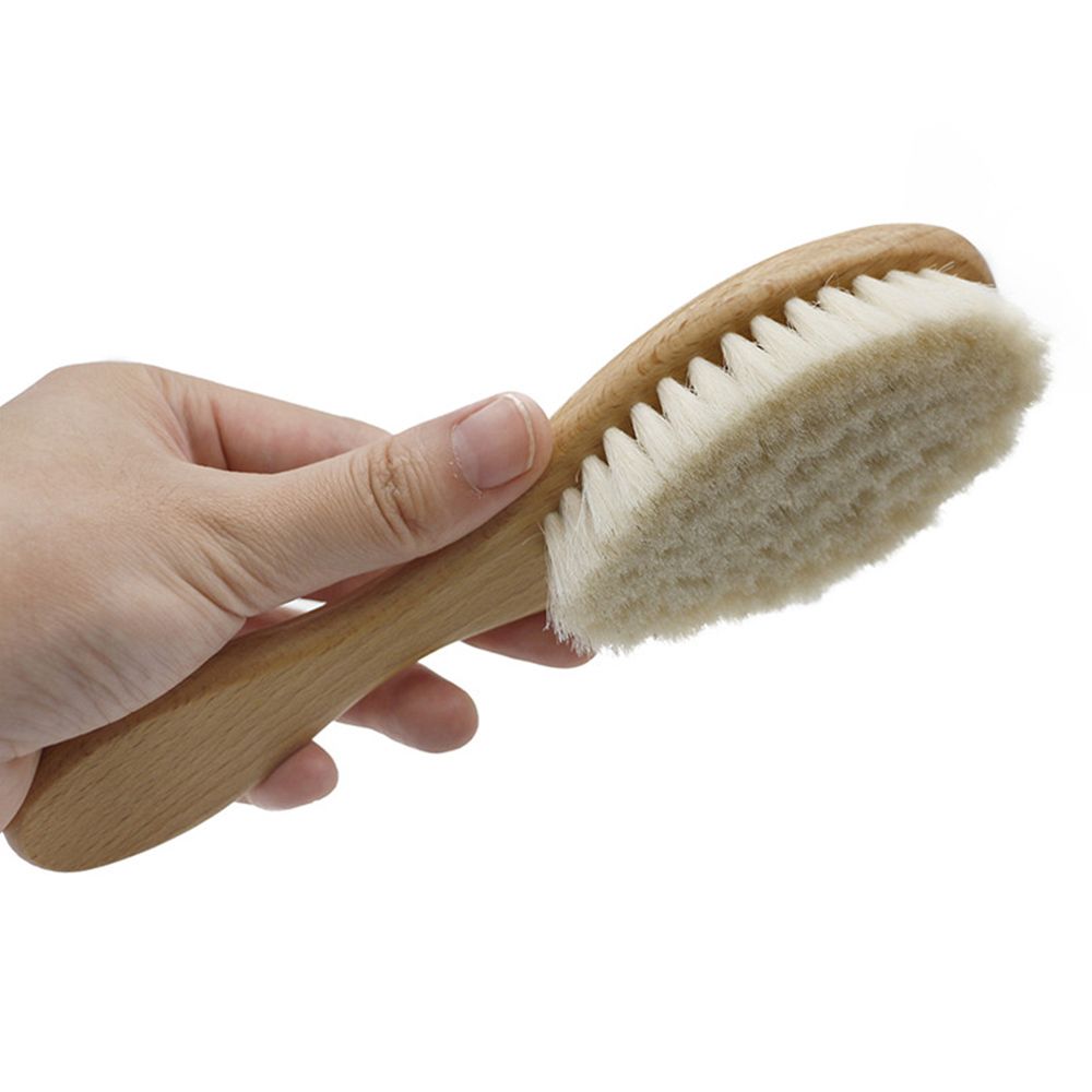 Wooden Baby Hair Brush For Newborns Infant Hair Comb Soft