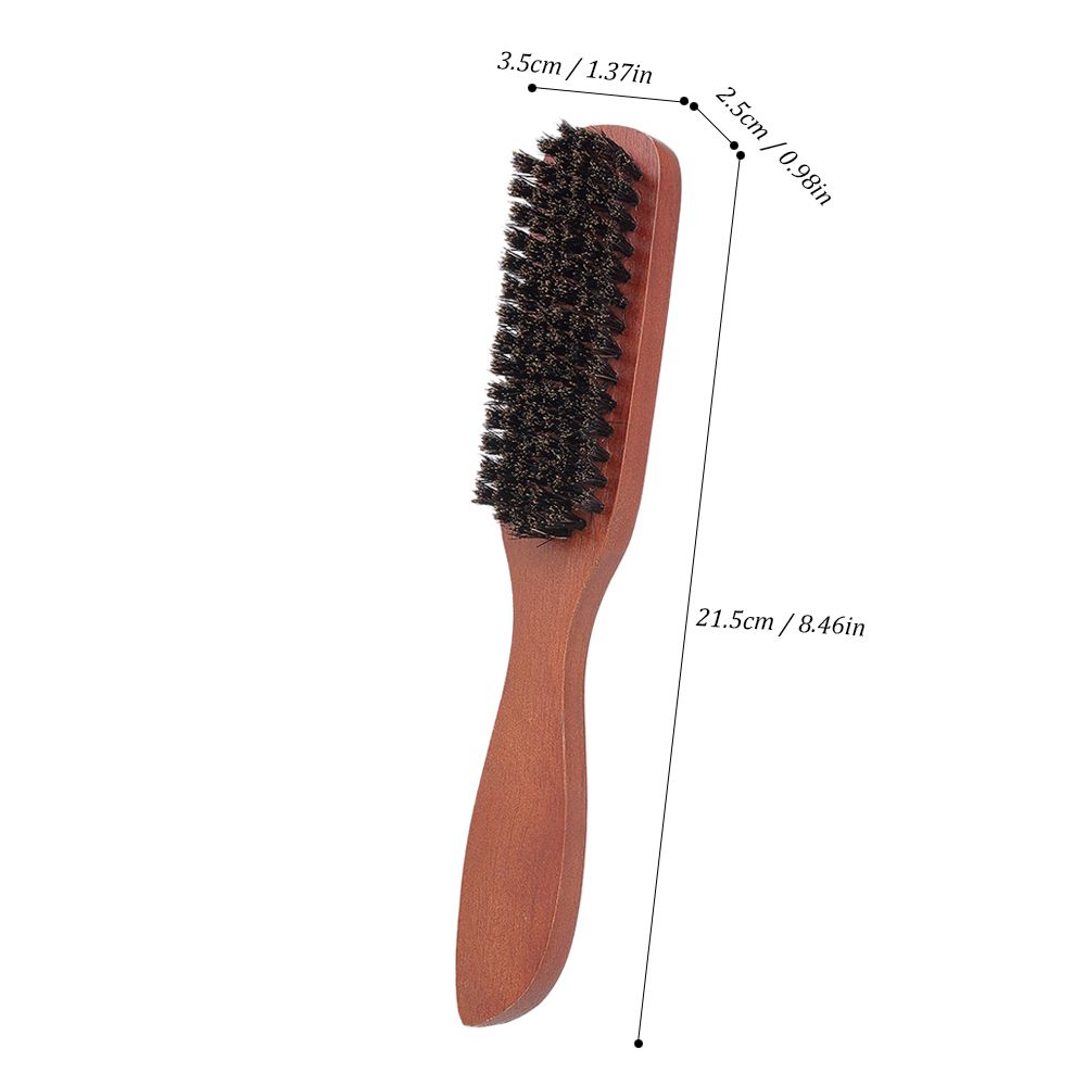 Men's Beard Brush Wooden Mustache Comb Male Shaving Brush