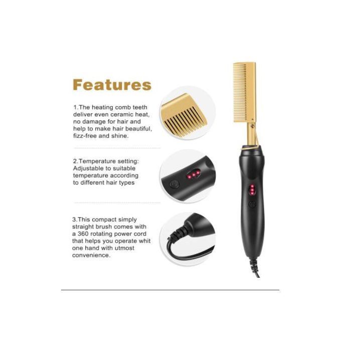 Hot Comb Hair Straightener/Electric Heating Comb