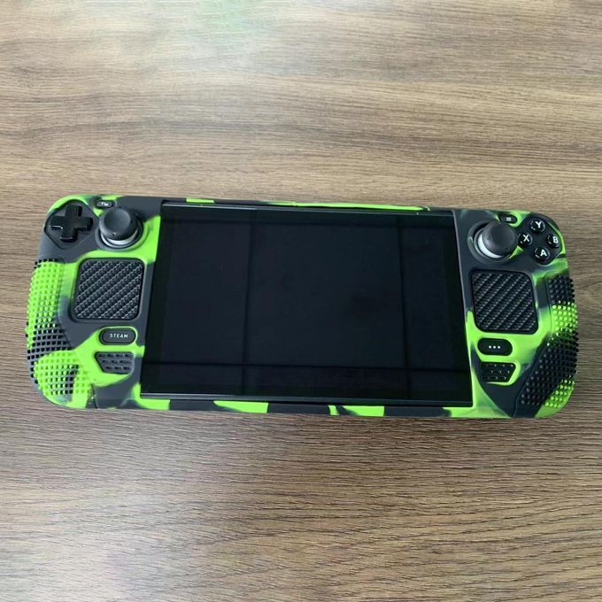 Protective Case For Steam Deck Soft Shockproof Comfort Grip Green