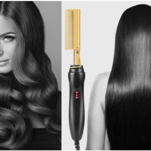 Hot Comb Hair Straightener / Electric Heating Comb