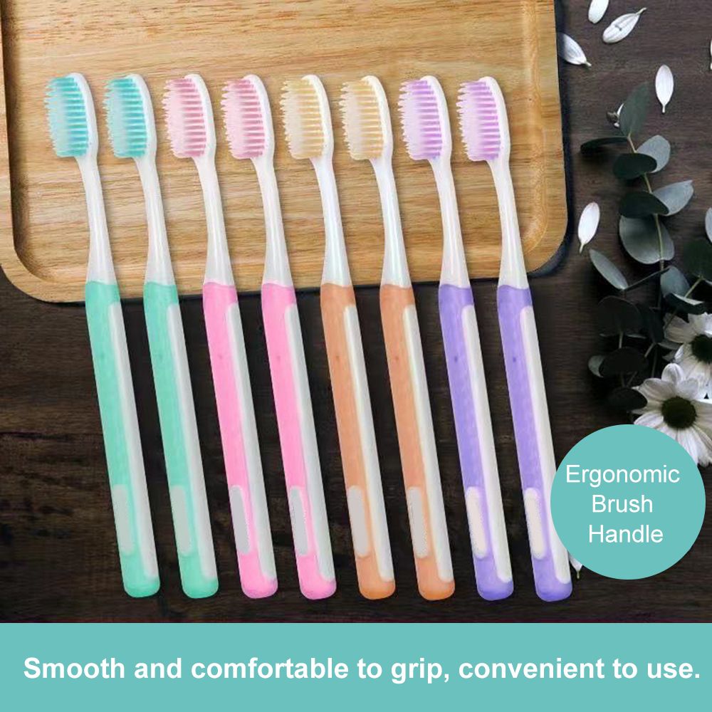 5Pcs Family Pack Toothbrushes Ultra Soft Bristles Ergonomic